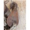 Image 3 : 2 Antique 1920's H.D Steel Barn Pulleys