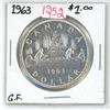 Image 1 : 1963 G.F. canadian silver dollar