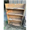 Image 3 : 2 Shelving units - 37"x60" Fir shelf - 33"W x 34"H x 16"D - metal and wood