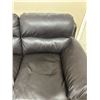 Image 3 : Faux leather, 3 seater sofa - nice conditon - 90" wide