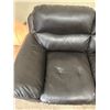 Image 5 : Faux leather, 3 seater sofa - nice conditon - 90" wide