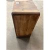 Image 3 : small wooden cabinet - metal mesh front - 25"Hx18"Wx13"D