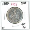 Image 1 : 1959 canadian silver half-dollar (GF-.80AG)