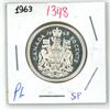 Image 1 : 1963 canadian silver half-dollar(SP)