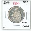 Image 1 : 1966 canadian silver half-dollar (GF-.80AG) CIRC.