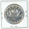 Image 2 : 1963 canadian silver dollar UNC.