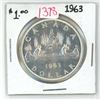 Image 1 : 1963 canadian silver dollar