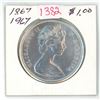 Image 1 : 1867-1967 canadian silver dollar
