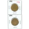 Image 1 : Lot of 2 (1993 and 1994) canadian  loonies