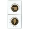 Image 2 : Lot of 2 ( 1996 ray and 1997) proof canadian loonies
