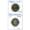 Image 1 : Lot of 2 ( 1815-2015 john A.macdonald Ms-64 and 2020 UNC) canadian toonies