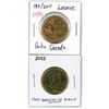 Lot of 2 (2011 parks canada and 2012 Rev security stamp) canadian loonies