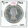 Image 1 : 1963 canadian silver UNC. Dollar
