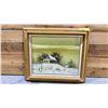 Image 1 : FRAMED ORIGINAL OIL ON CANVAS BY H. FREDRICK 27" X 23"