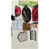 Image 2 : BOX OF ASSORTED JEWELRY, BAGS, LIGHTERS & MORE