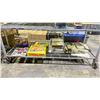Image 1 : SHELF OF ASSORTED COLLECTIBLES INCLUDING; CIGAR LABELS, POPULAR ELECTRONICS MAGAZINES, ARTWORK &