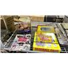 Image 2 : SHELF OF ASSORTED COLLECTIBLES INCLUDING; CIGAR LABELS, POPULAR ELECTRONICS MAGAZINES, ARTWORK &