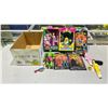 Image 1 : LOT OF ASSORTED COLLECTIBLES INCLUDING; HULK FIGURE, PINK & YELLOW POWER RANGER FIGURES, LAST