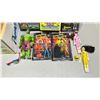 Image 3 : LOT OF ASSORTED COLLECTIBLES INCLUDING; HULK FIGURE, PINK & YELLOW POWER RANGER FIGURES, LAST