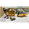 Image 3 : LOT OF ASSORTED COLLECTIBLES INCLUDING; DUCK FIGURES, WOOD SAILBOAT, HOME DECOR & MORE