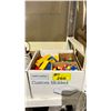 Image 1 : BOX OF ASSORTED TOYS INCLUDING; FISHER PRICE FIGURES, LEGO BLOCKS & MORE