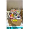 Image 2 : BOX OF ASSORTED TOYS INCLUDING; WAYNE GRETZKY FIGURINE, THE SIMPSONS FIGURINES, FISHER PRICE