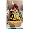 Image 2 : BOX OF ASSORTED TOYS INCLUDING; STAR WARS BOBBLEHEADS, 3D SPHERE PUZZLE GAMES, FERRIS WHEEL & MORE