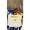 Image 1 : BOX OF ASSORTED TOYS INCLUDING; MATCHBOX TEMPLE OF GOLD, DR SEUSS THE CAT IN THE HAT FIGURES, MICKEY