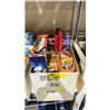 Image 2 : BOX OF ASSORTED TOYS INCLUDING; MATCHBOX TEMPLE OF GOLD, DR SEUSS THE CAT IN THE HAT FIGURES, MICKEY