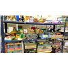 Image 1 : SHELF OF ASSORTED TOYS INCLUDING; FISHER PRICE LITTLE PEOPLE BUILDINGS, FINGER PUPPETS, POKER CHIPS