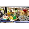 Image 2 : SHELF OF ASSORTED TOYS INCLUDING; FISHER PRICE LITTLE PEOPLE BUILDINGS, FINGER PUPPETS, POKER CHIPS