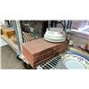 Image 3 : SHELF OF ASSORTED ITEMS INCLUDING; DINNERWARE, COLLECTIBLE PLATES WITH COA'S, MINI FURNITURE & MORE