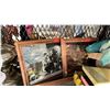 Image 2 : SHELF OF ASSORTED ITEMS INCLUDING; PADDINGTON BEAR, GLASSWARE, FRAMED ARTWORK, KIMONOS & MORE