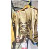 Image 7 : RACK OF ASSORTED ITEMS INCLUDING; FIRST NATIONS CLOTHING, SALISH HAND WOVEN TRAY, TEXTILES & MORE