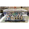 Image 1 : LOT OF ASSORTED LEGO FIGURES IN DISPLAY CASE
