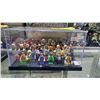 Image 1 : LOT OF ASSORTED LEGO FIGURES IN DISPLAY CASE
