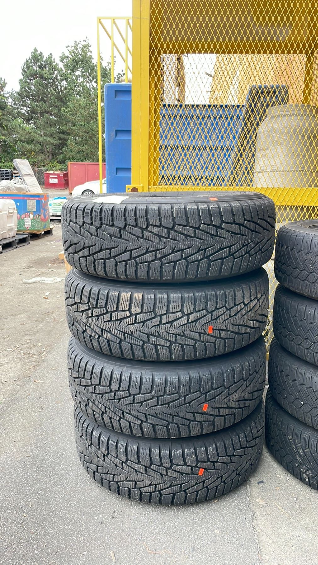SET OF 4- NOKIAN TYRES NORDMAN 7 SUV 235/65R17 108T XL ON 5 BOLT METAL ...