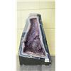 Image 1 : AMETHYST CATHEDRAL GEODE 16.6KG APPROX 15X10" RETAIL $5500