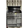Image 1 : HUSKY PORTABLE TOOLBOX WITH ASSORTED TOOL CONTENTS INCLUDING; BOLT CUTTERS, PIPE WRENCHES, DRILL