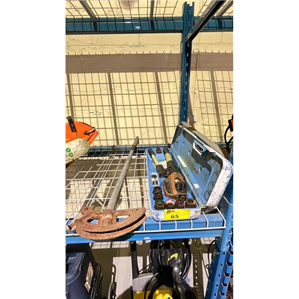 HYDRAULIC COMPRESSION TOOL & HAND PIPE BENDER