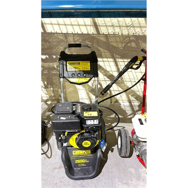 CHAMPION 2600 PSI GAS POWER WASHER WITH HOSE & WAND