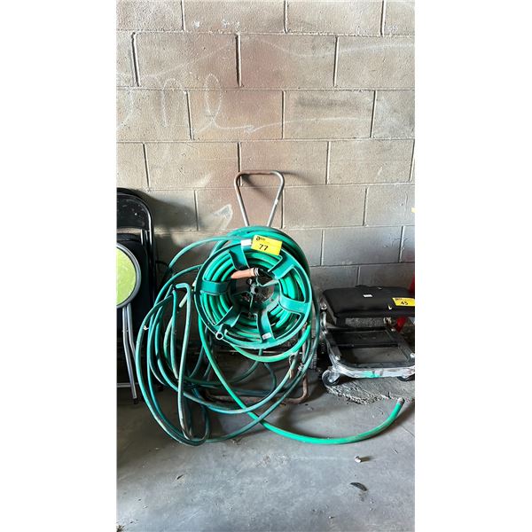PORTABLE HOSE REEL WITH 2 HOSES