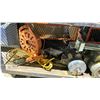 Image 2 : SHELF OF ASSORTED ITEMS INCLUDING; MOTORS, COOLERS, WORK LIGHTS & MORE