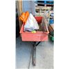 Image 1 : HUSQVARNA TRAILER (DAMAGED BODY) WITH 2 TARPS & FOLDING METAL CAGE