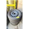 Image 2 : SET OF 4 GISLAVED NORD FROST 200 205/60R16 96T TIRES MOUNTED ON 5 BOLT METAL RIMS