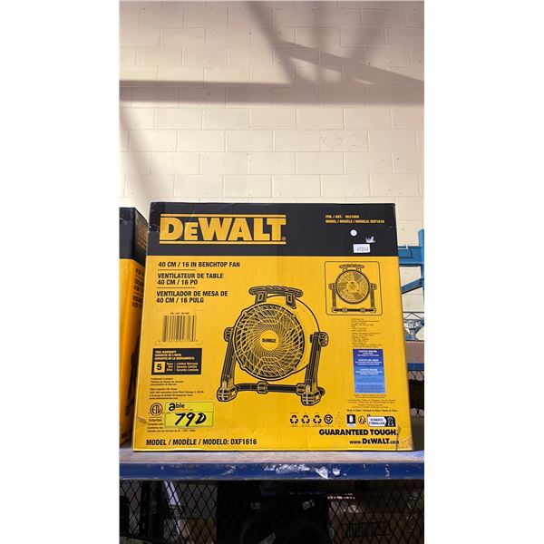 DEWALT 16" BENCHTOP FAN