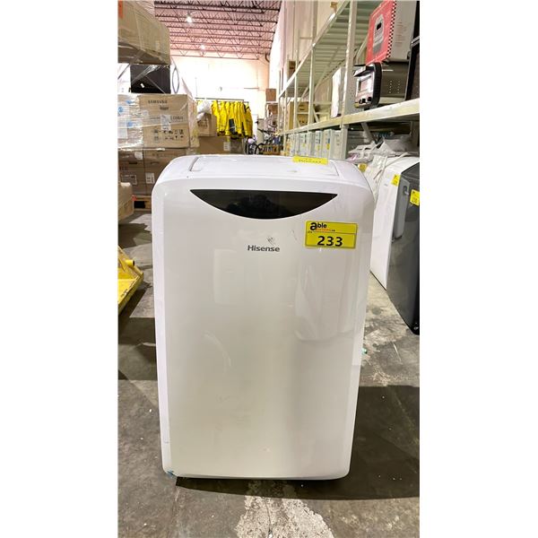 HISENSE 10000 BTU PORTABLE AIR CONDITIONER (NO HOSE, NO REMOTE)