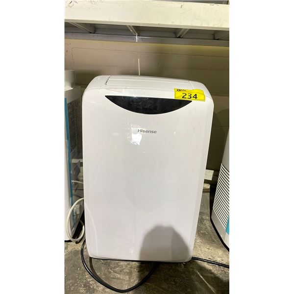 HISENSE 10000 BTU PORTABLE AIR CONDITIONER (NO HOSE, NO REMOTE)