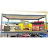 Image 1 : SHELF OF ASSORTED TOOLS INCLUDING; PLANER, BISCUIT JOINER, CARPET KICKER & MORE