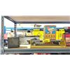 Image 2 : SHELF OF ASSORTED TOOLS INCLUDING; PLANER, BISCUIT JOINER, CARPET KICKER & MORE